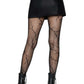 Cracked Fishnet Tights - One Size - Black