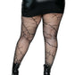 Cracked Fishnet Tights - 1x/2x - Black