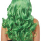 24 Inch Misfit Long Wavy Bang Wig - Green