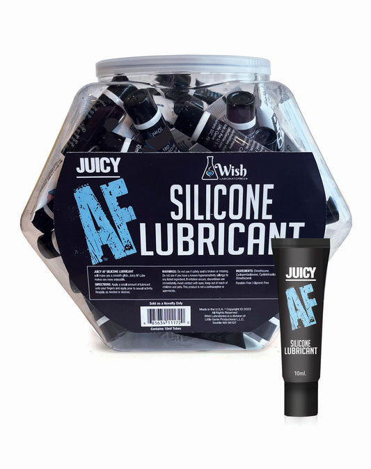 Juicy Af Silicone Lubricant 10 ml - Pop  Display of 65