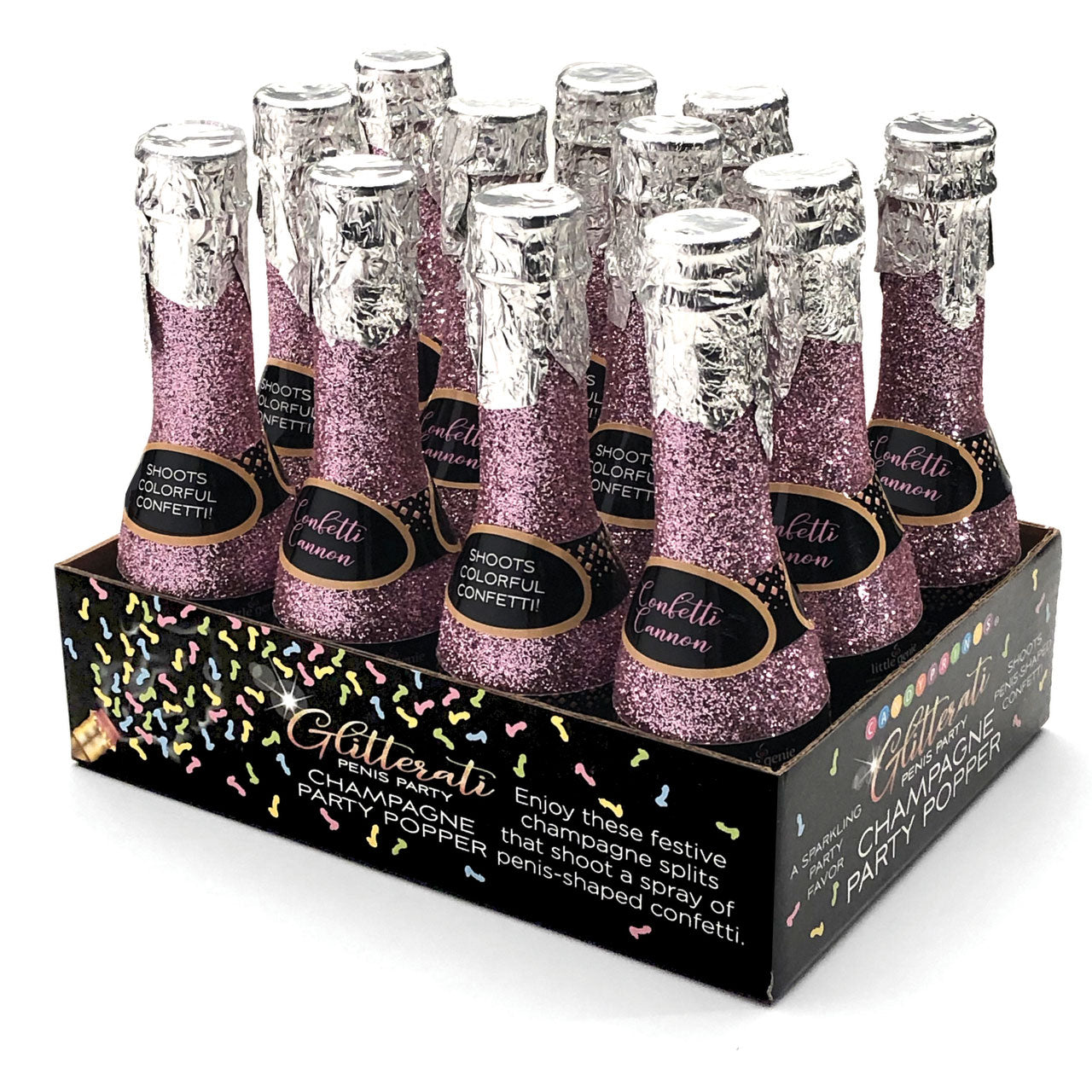 Glitterati Champagne Confetti Poppers