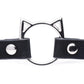 Kinky Kitty Ring Slim Choker - Black