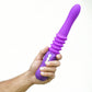 Monroe USB Rechargeable Silicone Thrusting  Portable Love Machine - Purple