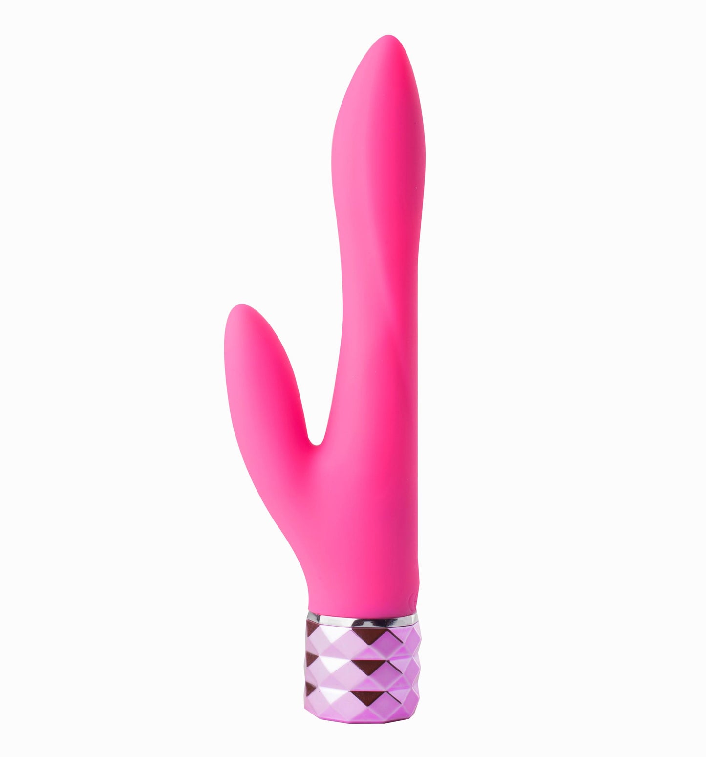 Victoria Crystal Gem Dual Vibrator - Pink