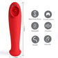 Destiny 15-Function Rechargeable Vibrating - Suction Wand - Cherry Red