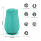 Tulip Pro 15-Function Suction Vibe With Wireless  Charging - Teal Blue