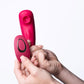 Remi 15-Function Rechargeable Remote Control   Suction Panty Vibe - Red