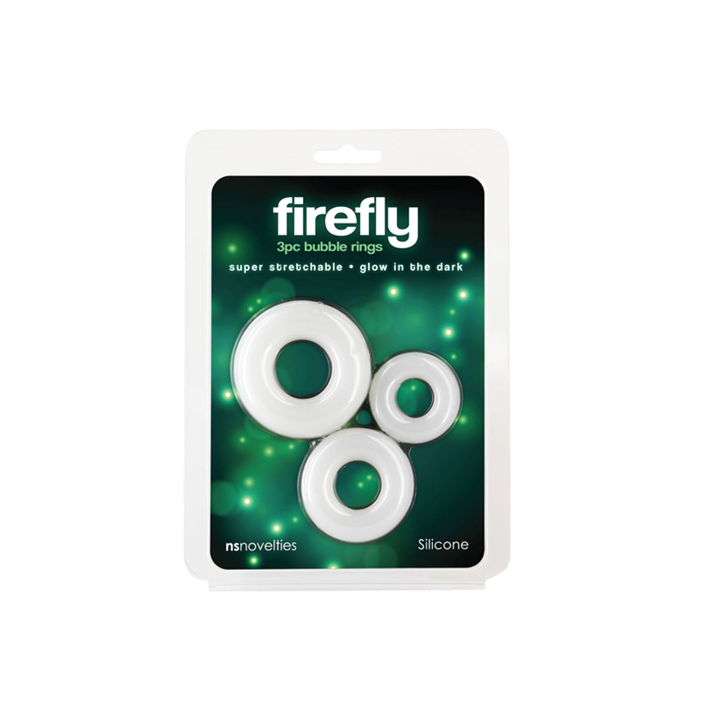 Firefly - 3 Pc Bubble Rings - White