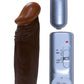 Afro American Whoppers 6 Inch Vibrating Dong With  Bullet - Brown