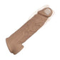 Natural Realskin Vibrating Penis Xtender - Brown