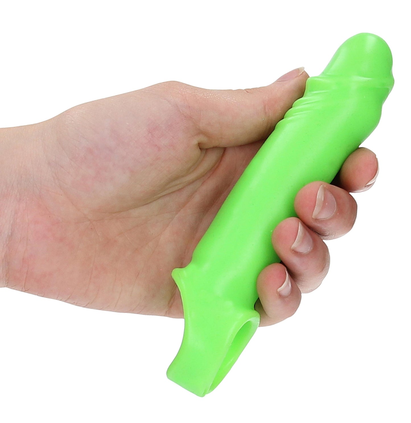 Smooth Stretchy Penis Sleeve - Glow in the Dark