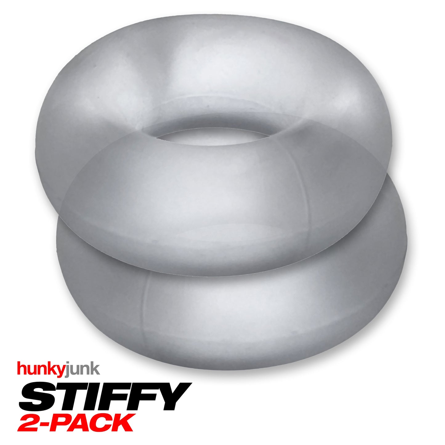 Stiffy 2-Pack Bulge-Rings - Clear Ice