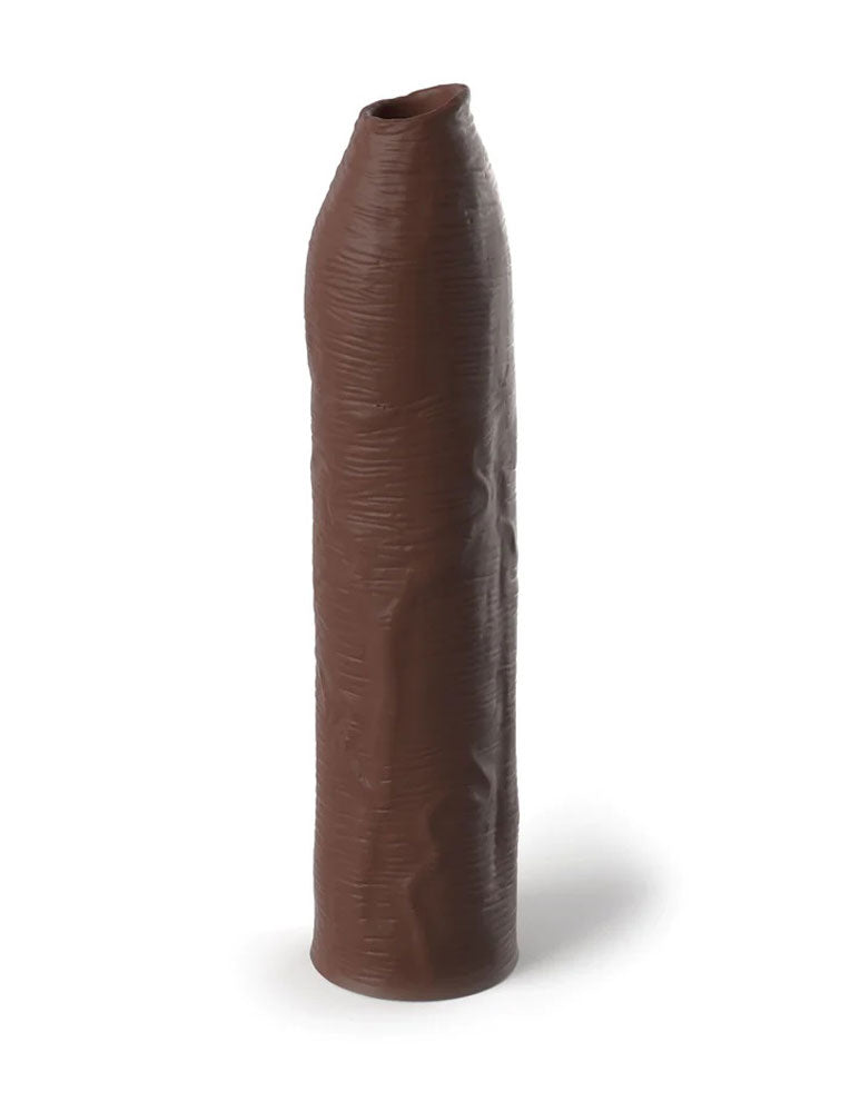 Fantasy X-Tensions Elite Uncut 7 Inch Extension Sleeve - Brown