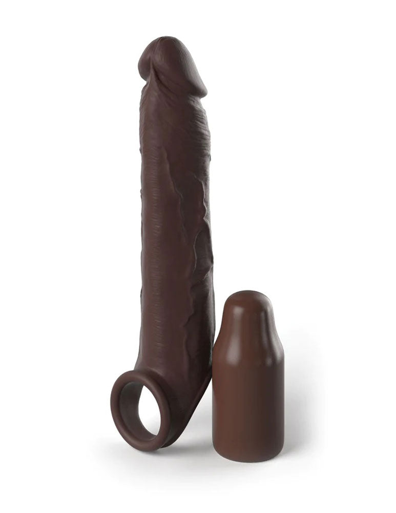 Fantasy X-Tensions Elite 7 Inch Extension With  Strap - Brown