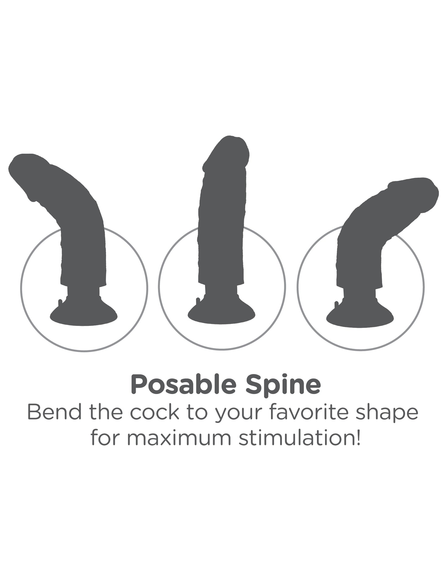 King Cock 6 Inch Vibrating Cock - Brown