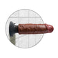 King Cock 6 Inch Vibrating Cock - Brown