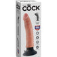 King Cock 7-Inch Vibrating Cock - Light