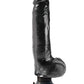 King Cock 9-Inch Vibrating Cock With Balls - Black