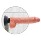 King Cock 10-Inch Vibrating Cock With Balls -  Flesh