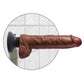 King Cock 10-Inch Vibrating Cock With Balls -  Brown