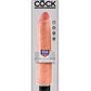 King Cock 10 Inch Vibrating Stiffy Flesh