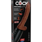 7.5 Inch Thrusting Cock With Balls - Brown