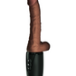 7.5 Inch Thrusting Cock With Balls - Brown