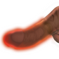 7.5 Inch Thrusting Cock With Balls - Brown