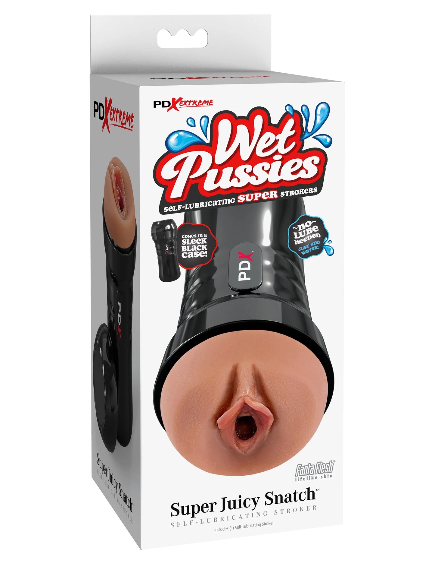 Wet Pussies - Super Juicy Snatch Self-Lubricating  Stroker - Brown