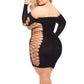 Diamond Drippin Dress - Queen Size - Black