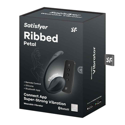 Ribbed Petal Connect App - Black