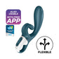 Hug Me - Rabbit Vibrator - Grey/blue