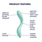 Satisfyer Rrrolling Pleasure - Vibrator - Mint