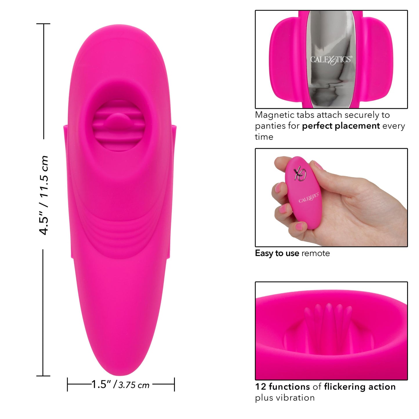 Lock-N-Play Remote Flicker Panty Teaser - Pink