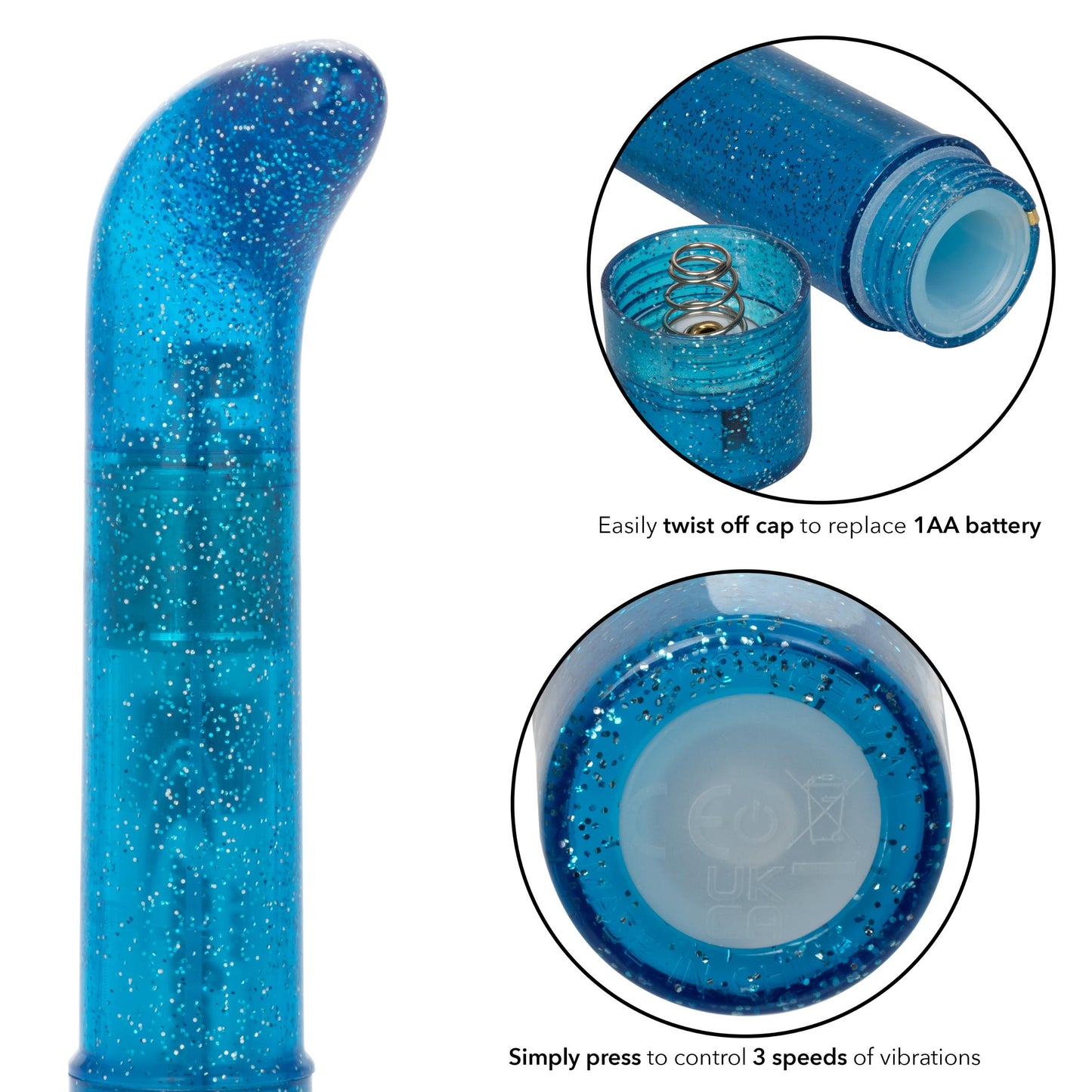 Sparkle Mini G-Vibe - Blue