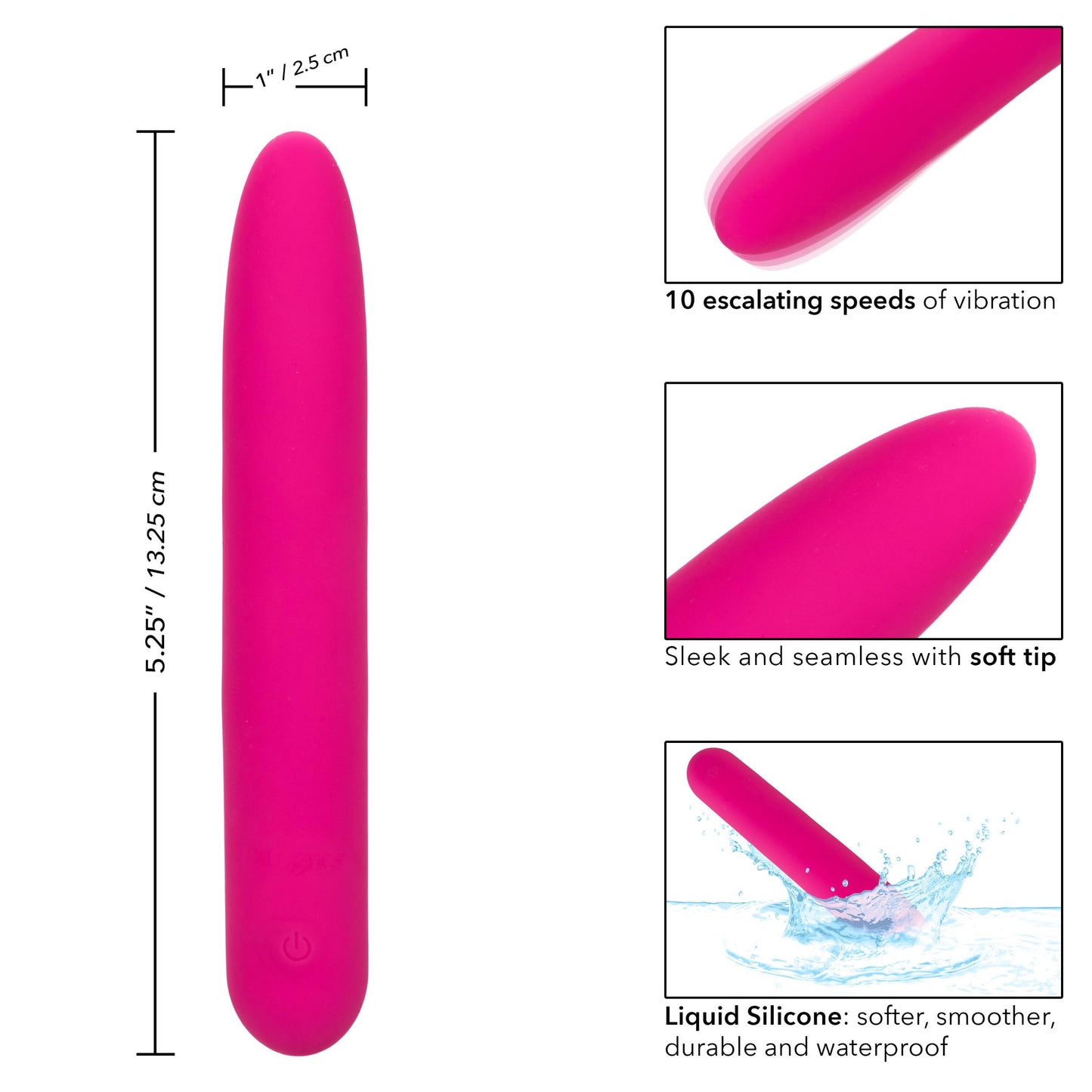 Bliss Liquid Silicone Vibe - Pink