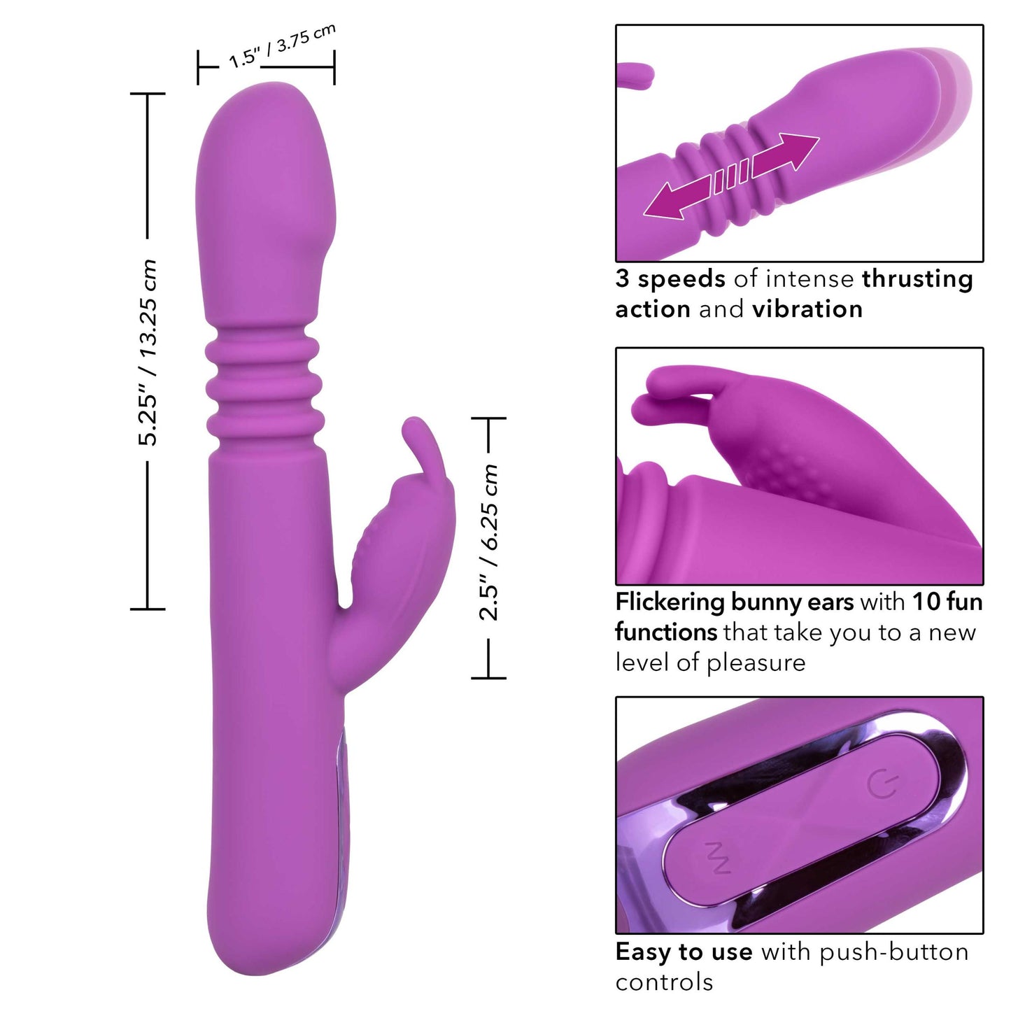 Jack Rabbit Elite Thrusting Rabbit - Purple