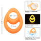 Alpha Glow-in-the-Dark Liquid Silicone Teardrop  Ring - Orange