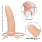 Performance Maxx Rechargeable Thick Dual  Penetrator - Ivory