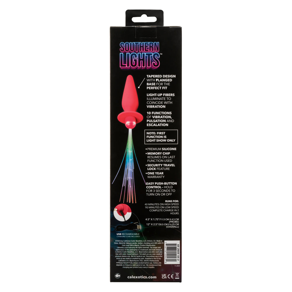 Southern Lights - Vibrating Light Up Anal Probe -  Pink