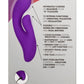 Stella Liquid Silicone Dual Pleaser - Purple