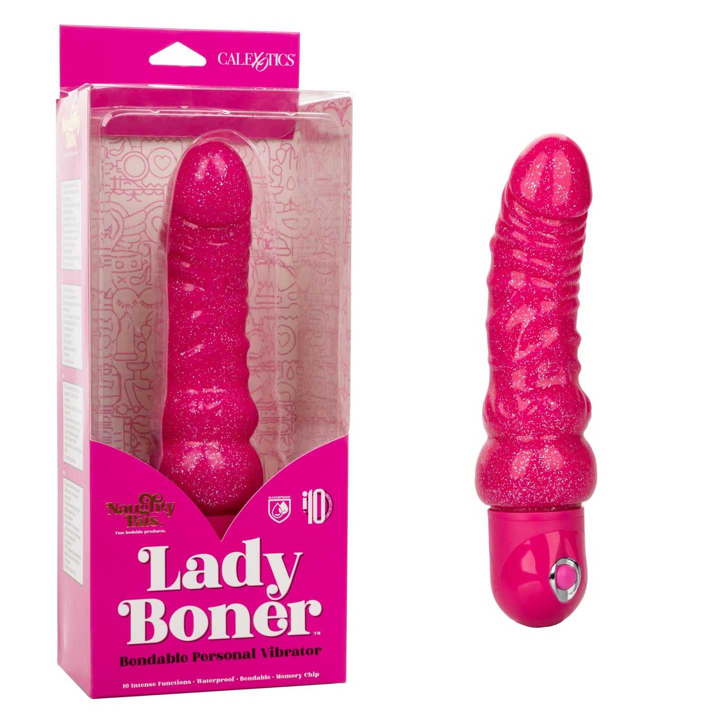 Naughty Bits Lady Boner Bendable Personal  Vibrator