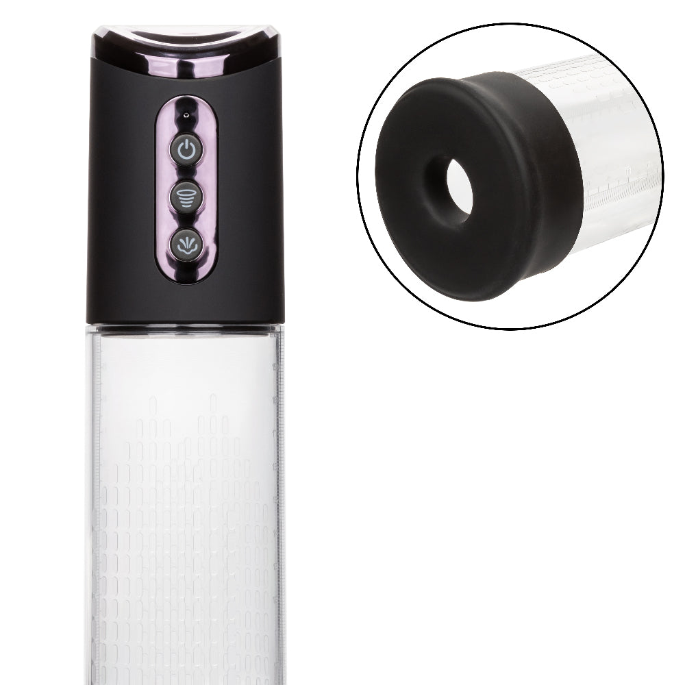 Peak Rechargeable Pump - Black/clear