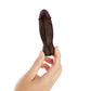 Shaft - Model B 4.3 Inch Liquid Silicone Bullet  Vibrator - Mahogany