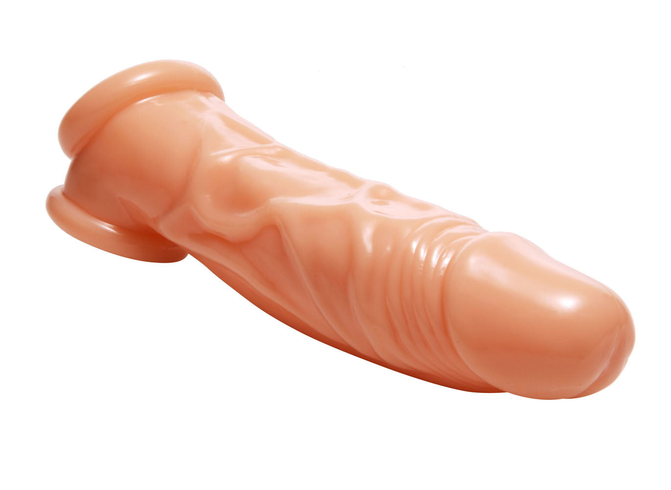 Realistic Flesh Penis Enhancer and Ball Stretcher