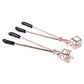 Brat Pearl Nipple Clips - Rose Gold