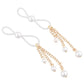 Pearl Nipple Ties - Gold/white