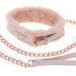 Peaches ‘N Creame Fur Collar and Leash - Pink