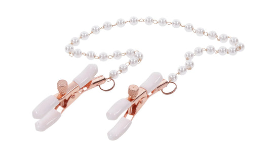 Peaches ‘N Creame Pearl Nipple Clamps - Pink