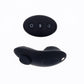 Hidden Pocket Strap on With Remote Control  Vibrator - Black